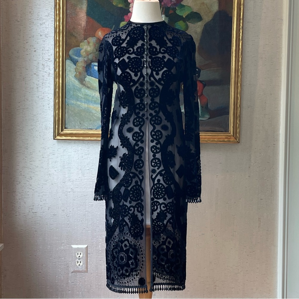 Vintage Victorian Gothic Silk Velvet Cape Top